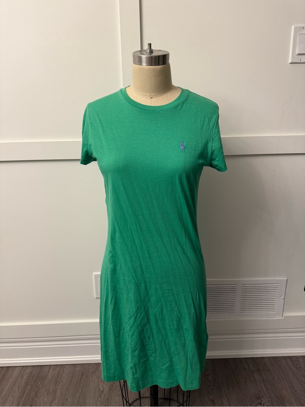 Polo by Ralph Lauren Green Midi Crewneck Dress